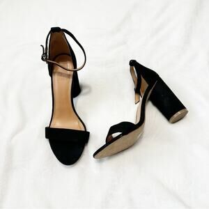 J BY J. Crew suede block heels strappy leather size 9